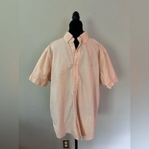 Polo Ralph Lauren classic fit casual short sleeve button down orange size XL